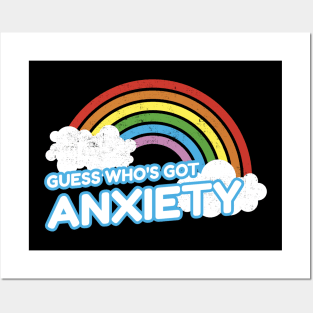 Guess Who's Got Anxiety Funny Introvert Quote Posters and Art